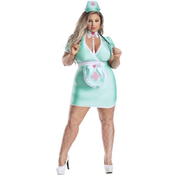 Scrubs Nurse Bodycon Halloween Costume - Picture 1 of 15